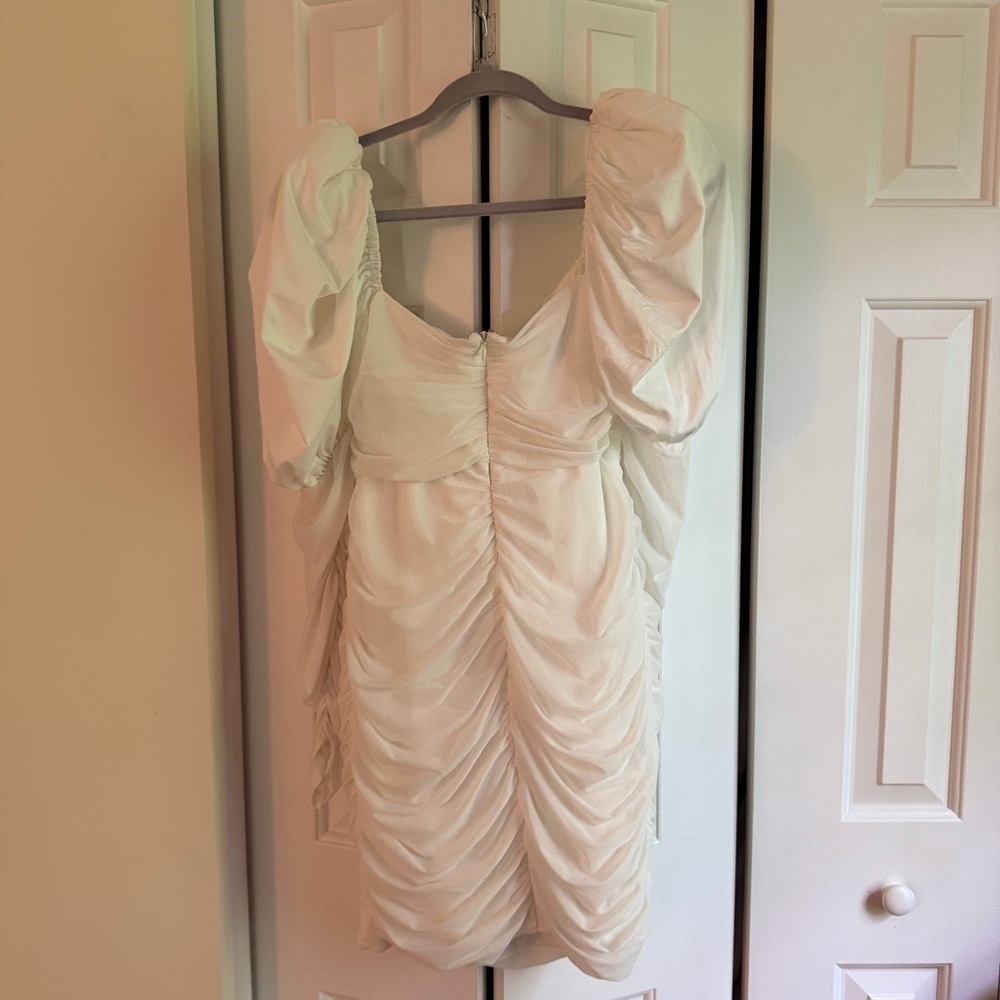 Club L London white ruched dress - Picture 6 of 6